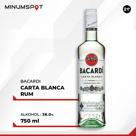 Bacardi Light Carta Blanca Superior White Rum 750ml