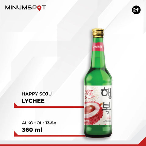 Happy Soju Lychee 360ml