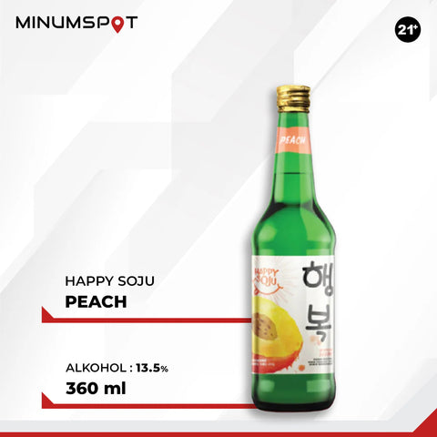 Happy Soju Peach 360ml