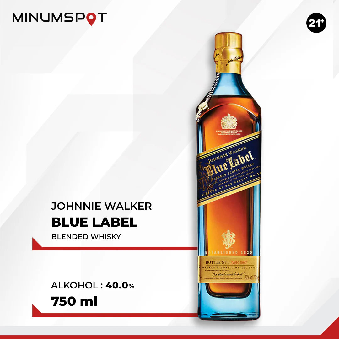 Jual Johnnie Walker Blue Label 750ml Murah, Garansi 100% Asli