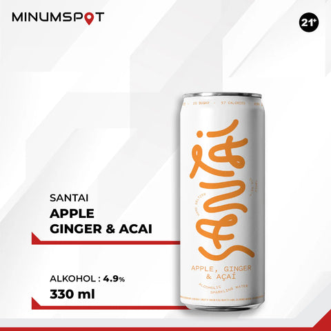 Santai Apple Ginger Acai 330ml