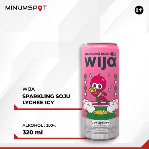 Wija Sparkling Soju Lychee Icy 320ml